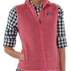 Patagonia better sweater weather vest in pink